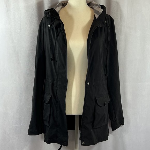 LN LUCY (The North Face) Black Stretch Athleisure Jacket with Hood Size … - Picture 1 of 12